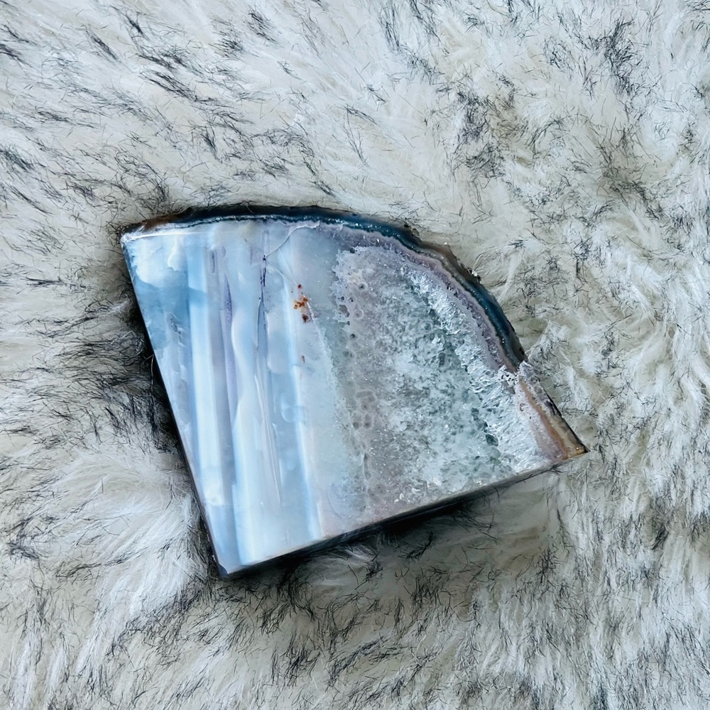 Agate Quartz Crystal Bookend - Picture 9 of 11